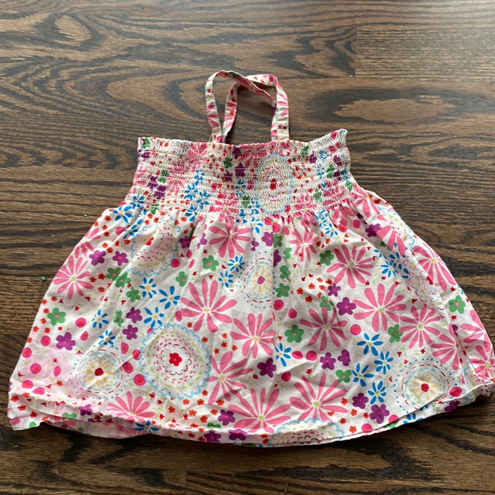 Floral pattern strappy tunic